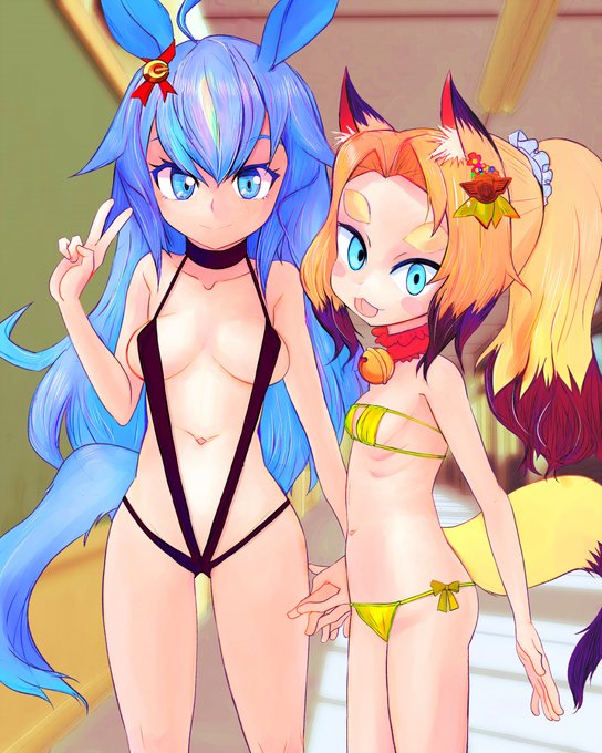 #ビキニの日 
先日描てたの貼り忘れてたので今貼るFOX!
(かってに際どい水着にしちゃってごめんなさいの気持ち) 