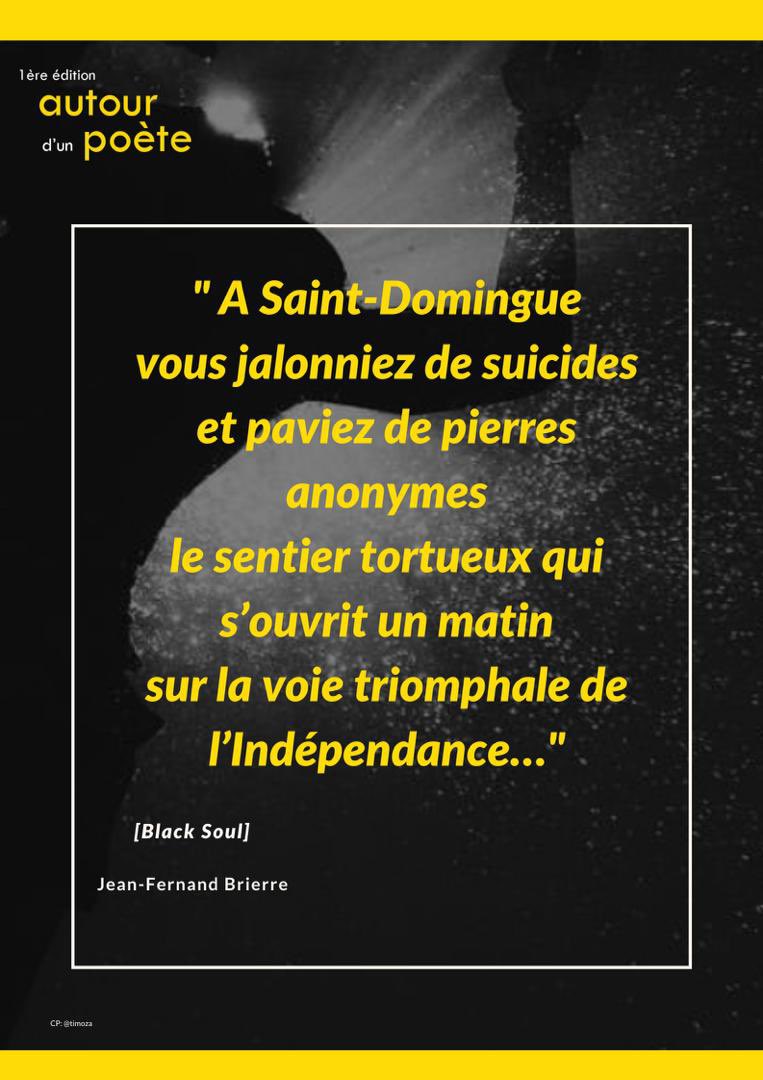 staeln_'s tweet image. Extrait du texte &quot;Black Soul&quot; de Jean-Fernand Brierre.   #Poésie #Littérature #Combat #Engagement #Dictature #LittératureNègre #LaGrandeTraversée #FerayEdisyon #AutourDunPoète #Édition2021 #VoixDesOpprimés #VoixDesSansVoix