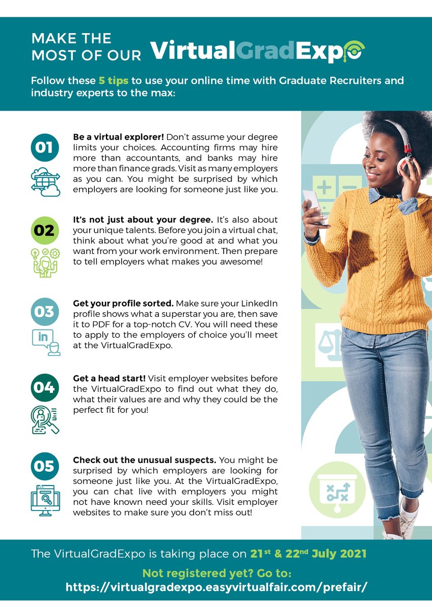 Wits_GRP's tweet photo. Dear Witsie.

Please find additional information and guidelines for the upcoming 2021 SAGEA Virtual GradExpo.

Not Yet Registered? 
https://t.co/59m8kQuTK3
 
GRP - Put Your Degree To Work &amp; Give Your Career A Lift! https://t.co/6fWLkjtjO1