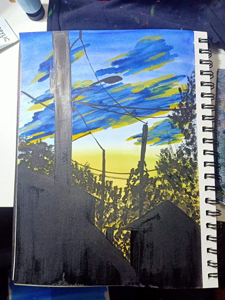 DaisyLaneJane's tweet photo. I love painting the skies and flowers 🌇🌌🏙️🌸🏵️🌻 https://t.co/uyRKTAg7Mn