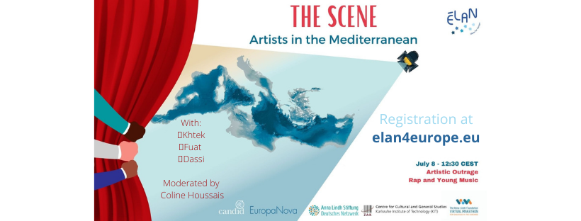 ElanEurope's tweet photo. 🤜 Artistic Outrage - Rap and Young Music
📆 8. June - 12.30 CEST
🎤#Khtek, @fuat_ergin, #Dassi
Moderation: Coline Houssais
✅Registration: https://t.co/dyoyamrwzq https://t.co/xYAh9Szcsx