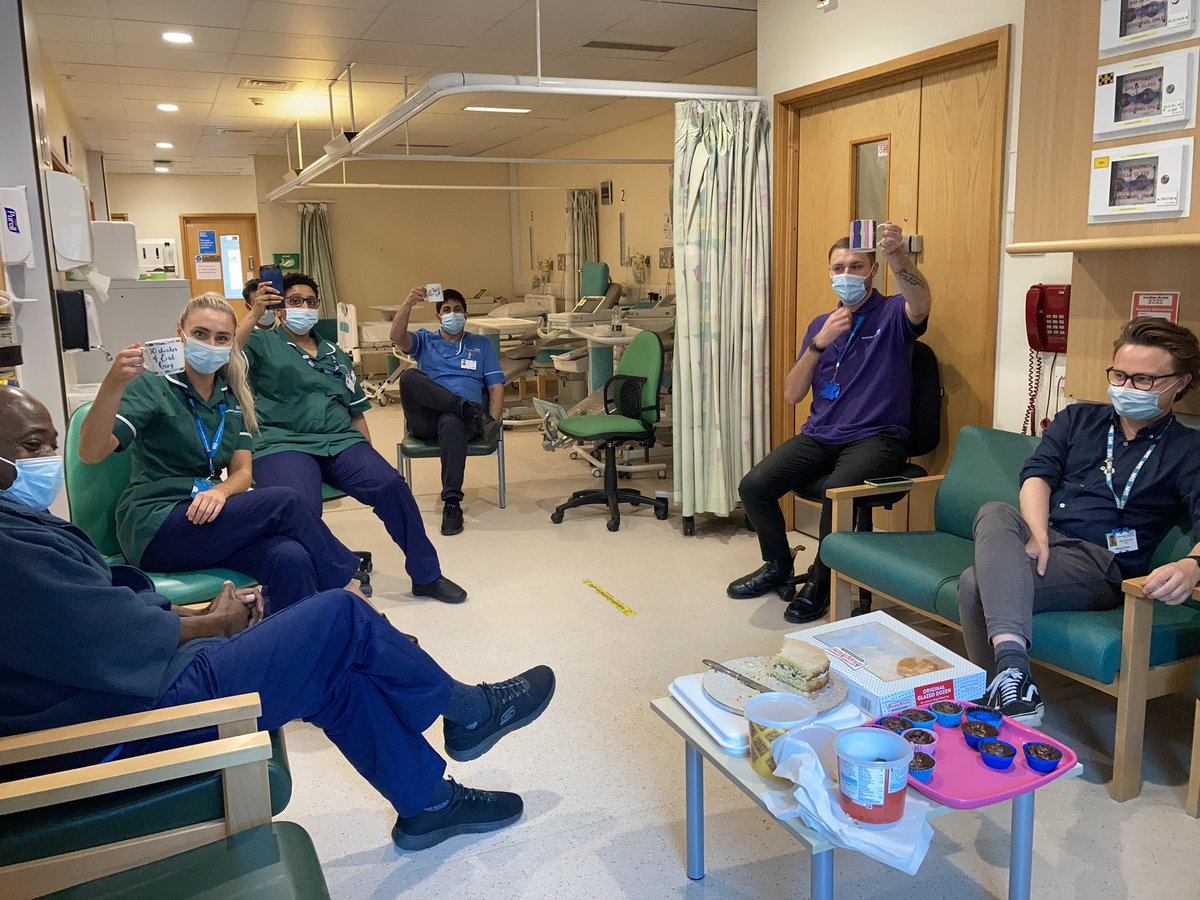 SueStockdale1's tweet photo. We are raising our mugs to the NHS - Happy 73rd birthday from all @ManchesterCRF @researchACPs @MFT_Research https://t.co/imVKwCTSz1