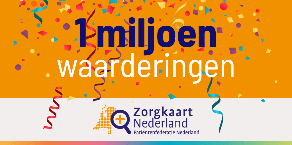 Vanmiddag verscheen de 1 miljoenste patiëntervaring op #ZorgkaartNederland! 🥳 Een bijzondere mijlpaal voor patiënten, cliënten én zorgverleners.

➡️ zorgkaartnederland.nl/feiten-en-cijf… 

#zorg #gezondheidszorg #1miljoenwaarderingen