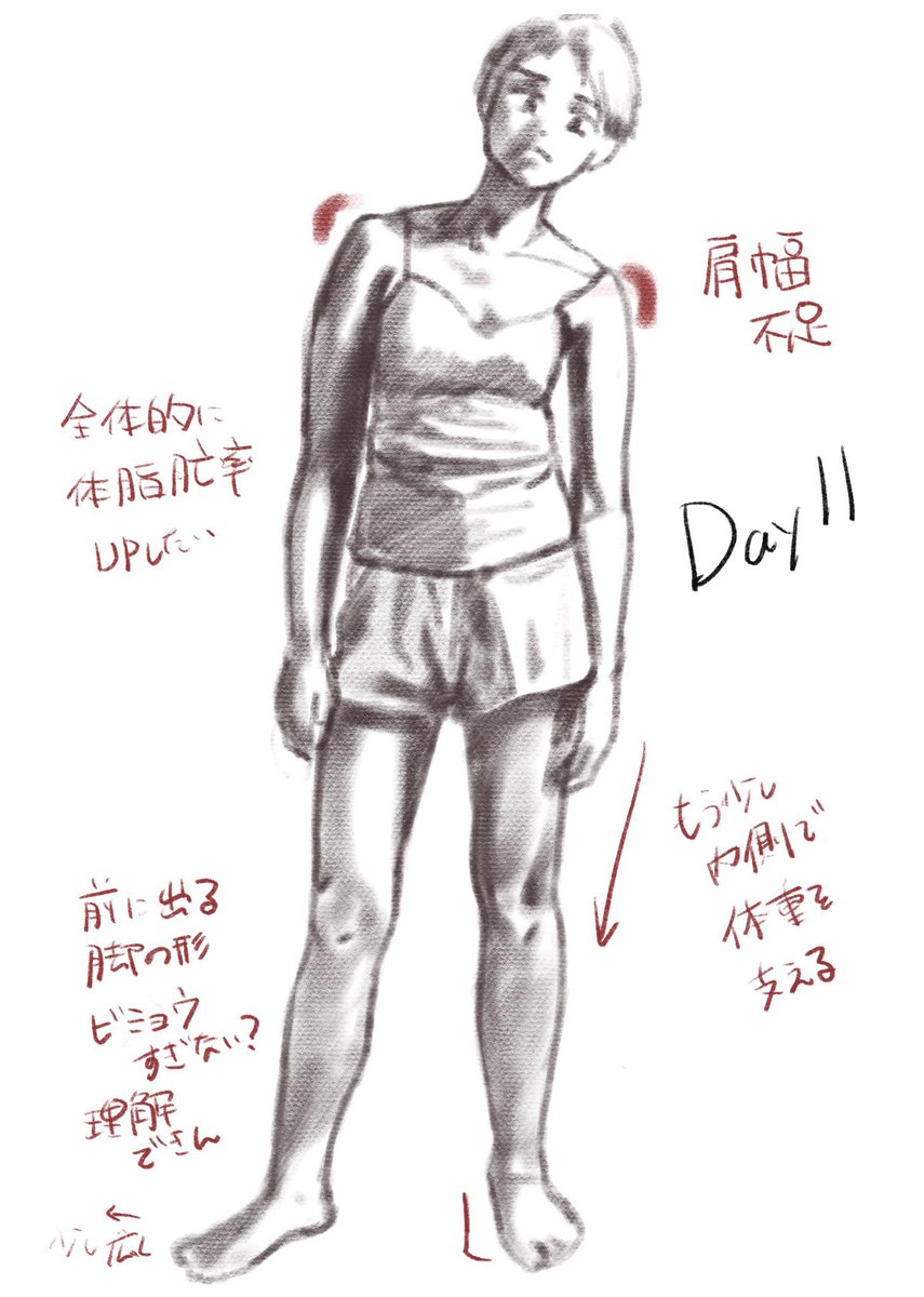 朝の時点ではそんなつもりなかったのに、結局一日かけて同じポーズに向き合ったのであった
すげー進化してる!!! 