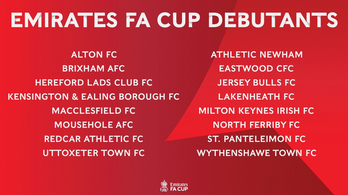 1️⃣6️⃣ new clubs join the #EmiratesFACup for the 2021-22 season 🤩