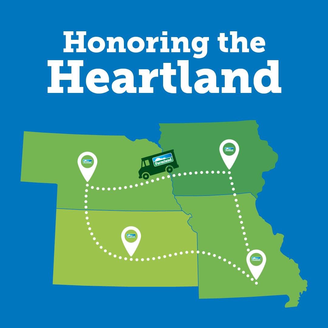 Today at Sinclair Tractor in Sigourney, we welcome the Farmland Honoring the Heartland Tour from 10:00 am – 2:00 pm, July 5th. Join us for a Farmland BLT sandwich meal box with side &amp; drink. and test drive the new John Deere 8RX and 8R 250 with CommandPRO. #honoringtheheartland