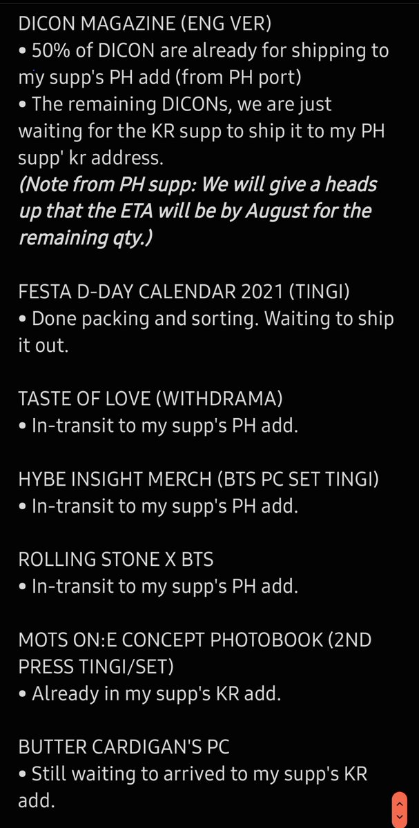 deokjil_cartPH's tweet photo. π#DJCPHUpdate
Mass Update for GOs and Tingi as of July 5, 2021 https://t.co/TAUDP3XXhQ