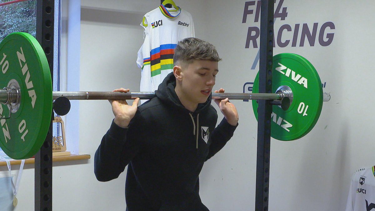 RTENationwide's tweet photo. Meet teenager Oisin O'Callaghan in Limerick who won gold at the age of 17 in his debut international race becoming Ireland's first ever mountain bike world champion @ois_ocallaghan on #RTENationwide Monday 5th July @RTEOne 7pm &amp; RTE+1 8pm @rte @OCallaghan1 @mattoceallaigh RT https://t.co/BMrgeuYop5