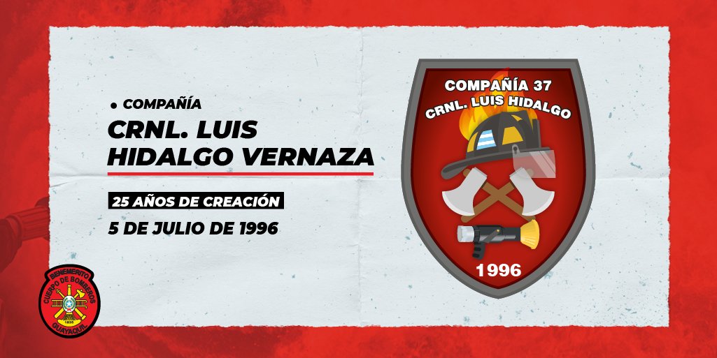 BomberosGYE's tweet photo. La Compañía Crnl. Luis Hidalgo de Vernaza rinde tributo a Guayaquil, hoy en su aniversario número 25. Todos sus miembros se comprometen a continuar con el legado de servicio a la ciudad. https://t.co/iCEoSHA6yZ