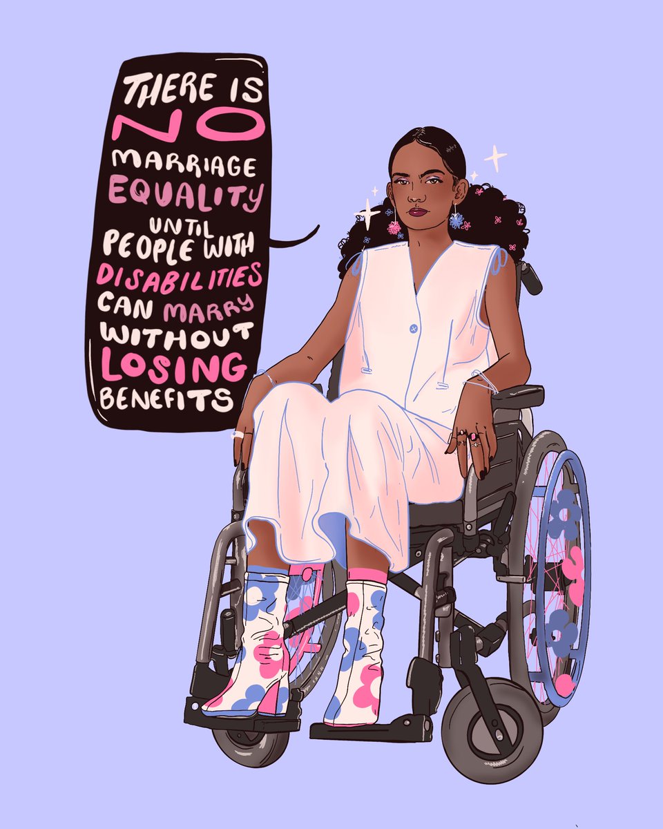 liberaljanee's tweet image. ✨ there’s no marriage equality until people with disabilities can get married without losing their income, benefits or health insurance. 💓