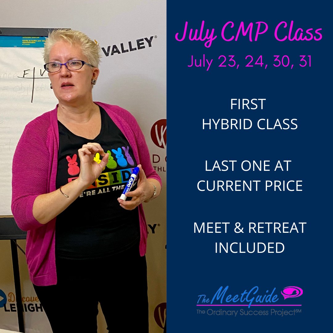 themeetguide's tweet photo. 📅 My July class is less than three weeks away!
For more information or to register! ⬇️
Class: https://t.co/PqXe5QCSBc
CMP Meet & Retreat: https://t.co/Fuz3nAnh88
.
.
.
#themeetguide #cmp #cmpclass #cmpprep #meetandretreat #windcreekbethlehem #LVmadepossible #meetigsandevents https://t.co/dP4SPYHUvE