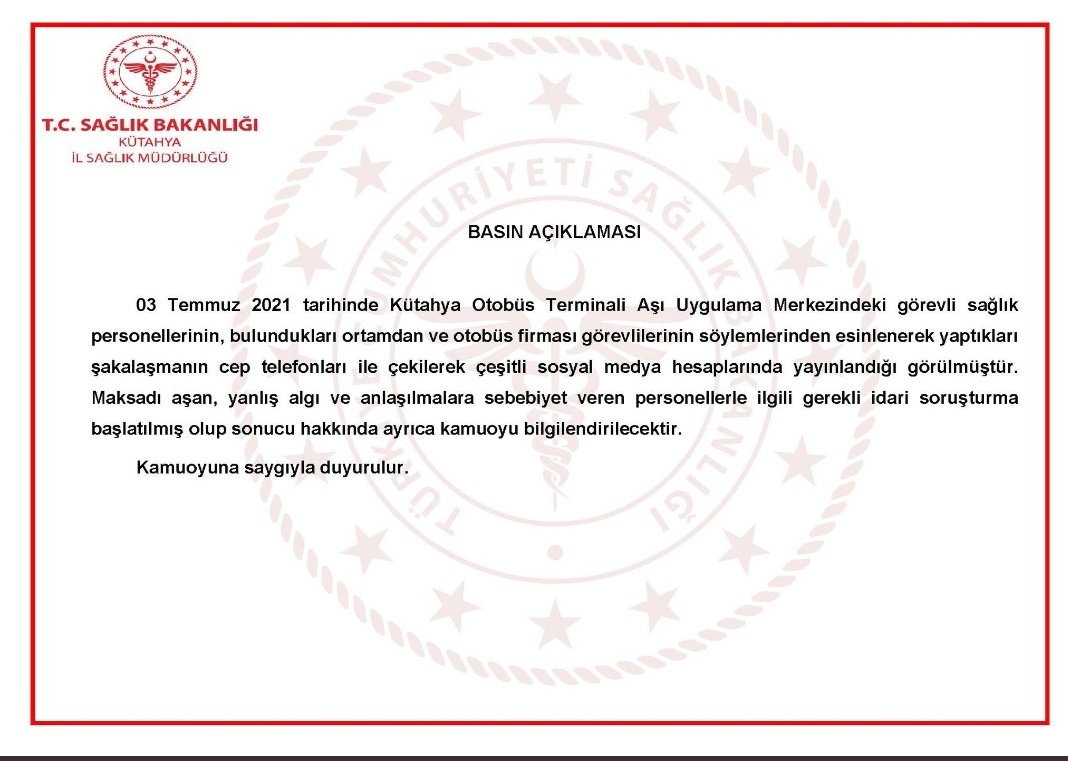 Pandemi sürecinde fedakârca çalışan sağlıkçı arkadaşlarımızın moralleri açısından bu soruşturmanın hakkaniyetle sonuçlanacağına inanıyorum.
#fahrettinkoca 
#sağlıkbakanlığı