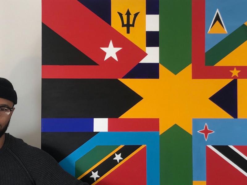 SlaveryMuseum's tweet photo. In our legacy section, we have @thematrix_art's beautiful, vibrant and colourful artwork - Contributions.
Read this Q&A from Shane; and why his biggest lesson life is the virtue of patience, and that life isn’t a competition. #LiverpoolMuseums https://t.co/EMytWR9f4x https://t.co/tKOVs5alYS
