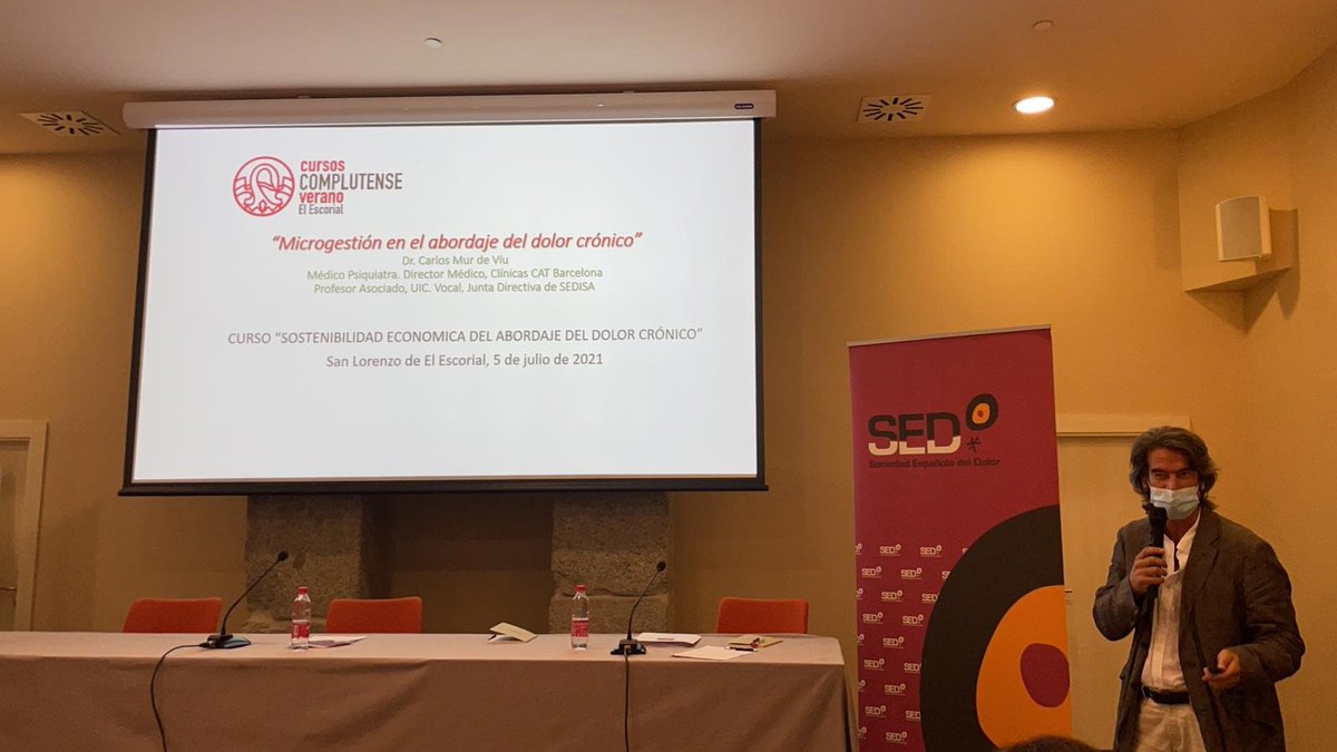 📝Microgestión sanitaria del #dolor crónico

👨‍💼 Dr. Carlos Mur, vocal de <a href="/SEDISA_NET/">SEDISA</a>. #SostenibilidadyDolor #UCMDolor21 

<a href="/Sedolor/">Sociedad Española del Dolor</a> <a href="/SEDJovenes/">SED Jóvenes</a>