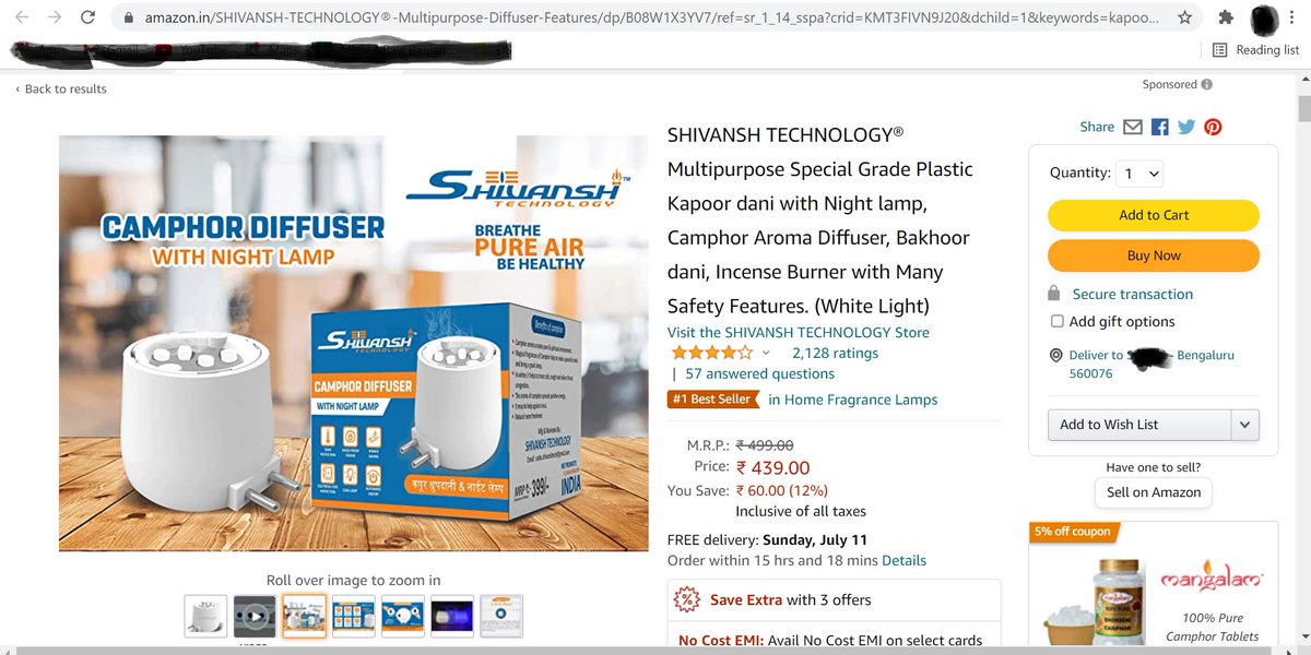 raviranjankarn's tweet image. See how @amazonIN  is cheating. MRP Rs 399 and price after discount Rs 439.
#amazoncheating