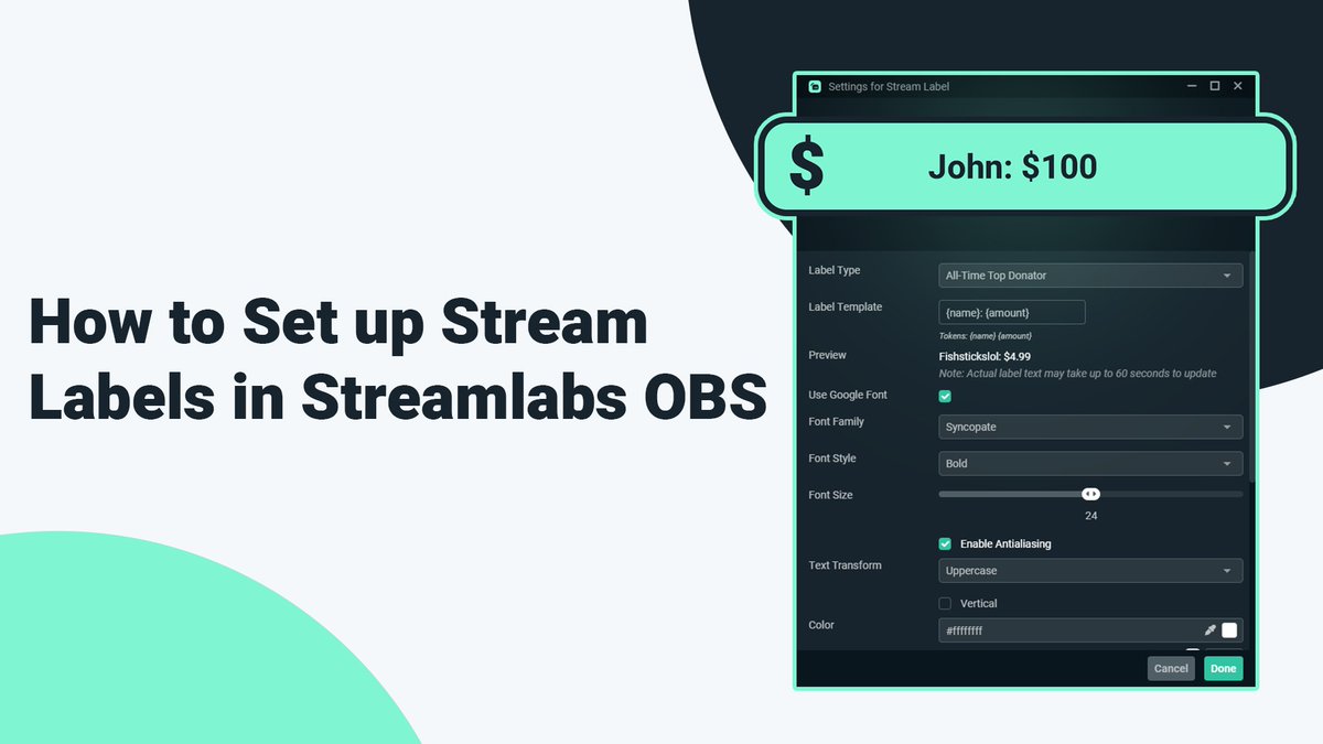 #StreamLabels - one of the simplest and easiest ways to customize your #stream.

Here's how to get them set up &amp; add filters in #StreamlabsOBS: bit.ly/3AaVULF