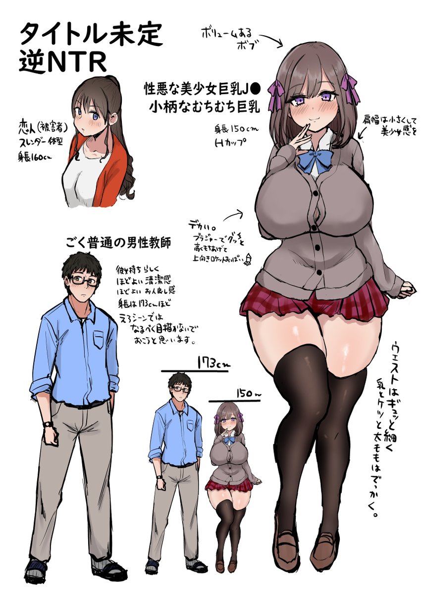 【キャラクター案ラフ】
デカい。 