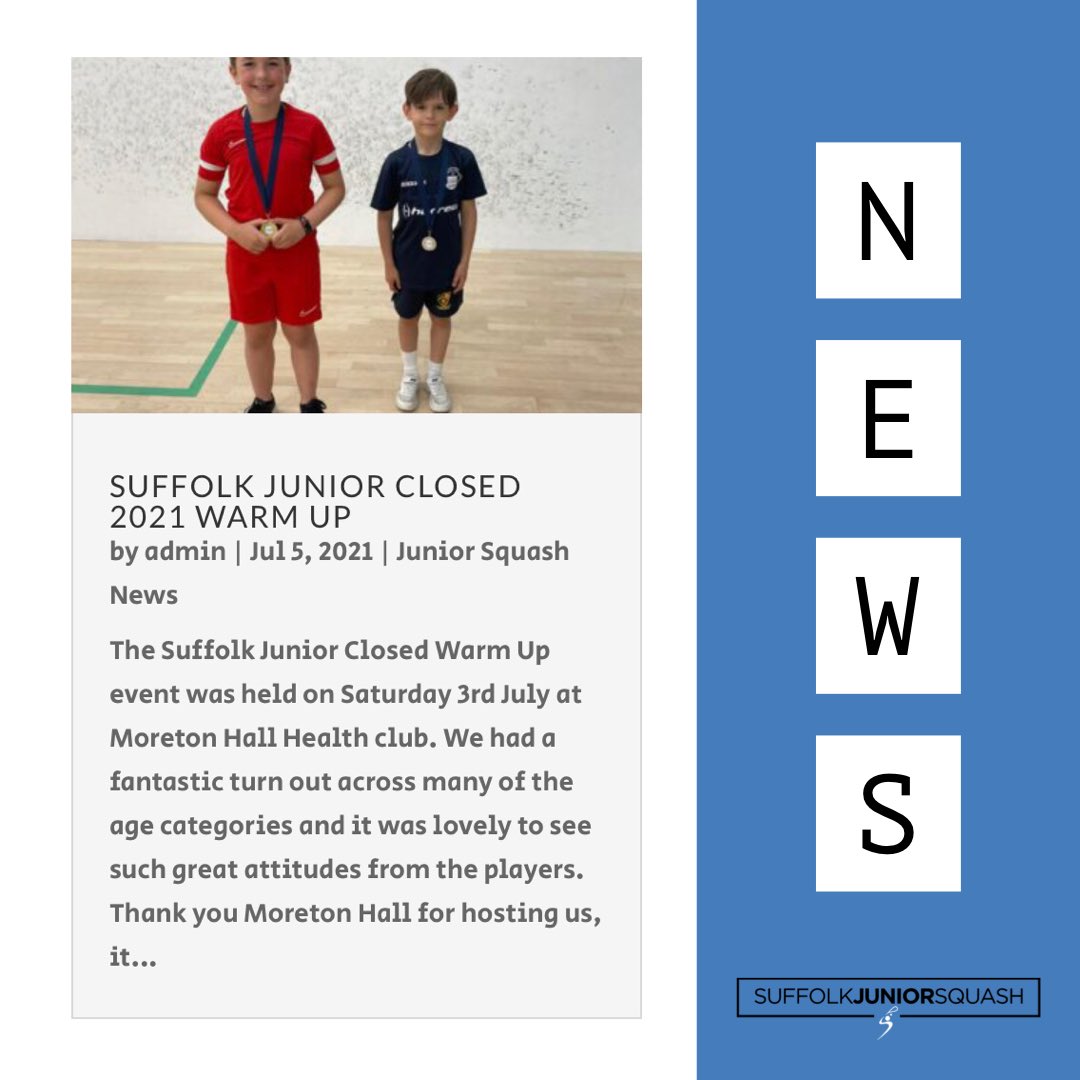 Moreton Hall kindly hosted us on Saturday for a warm up event to the Suffolk Junior Closed. To read a little write up with results, head over to the news section of our website.
Thank you to all involved 🙌🏻
suffolksquash.co.uk/news/