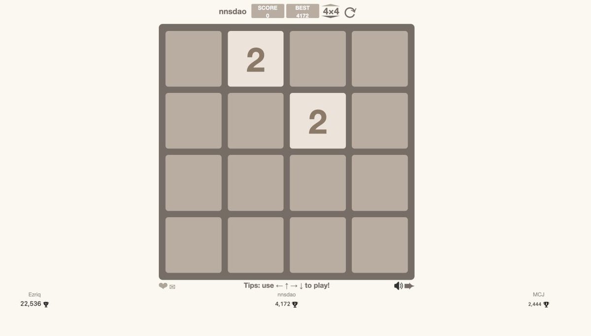 NnsDaos's tweet photo. Icpscan added Japanese, 2048 game added login and ranking function, Nnsdao ranked second. #icpscan #nnsdao #2048game #icp #dfinity https://t.co/VuNOg66PHU