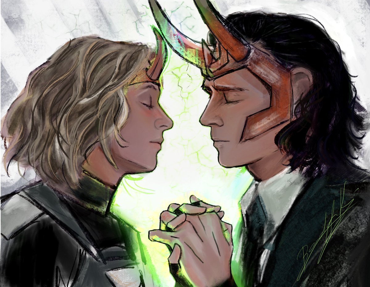 Boomdafunk's tweet photo. - Whatever this connection is, can bring the whole place down - #loki #Sylvie #lokifanart https://t.co/fmhKo2wa8X