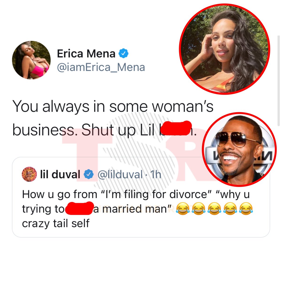 TheShadeRoom's tweet photo. Oop! Erica Mena clapped back at Lil Duval for his comments regarding her blasting Safaree and Kaylin Garcia. https://t.co/gXkc5tvHMj
