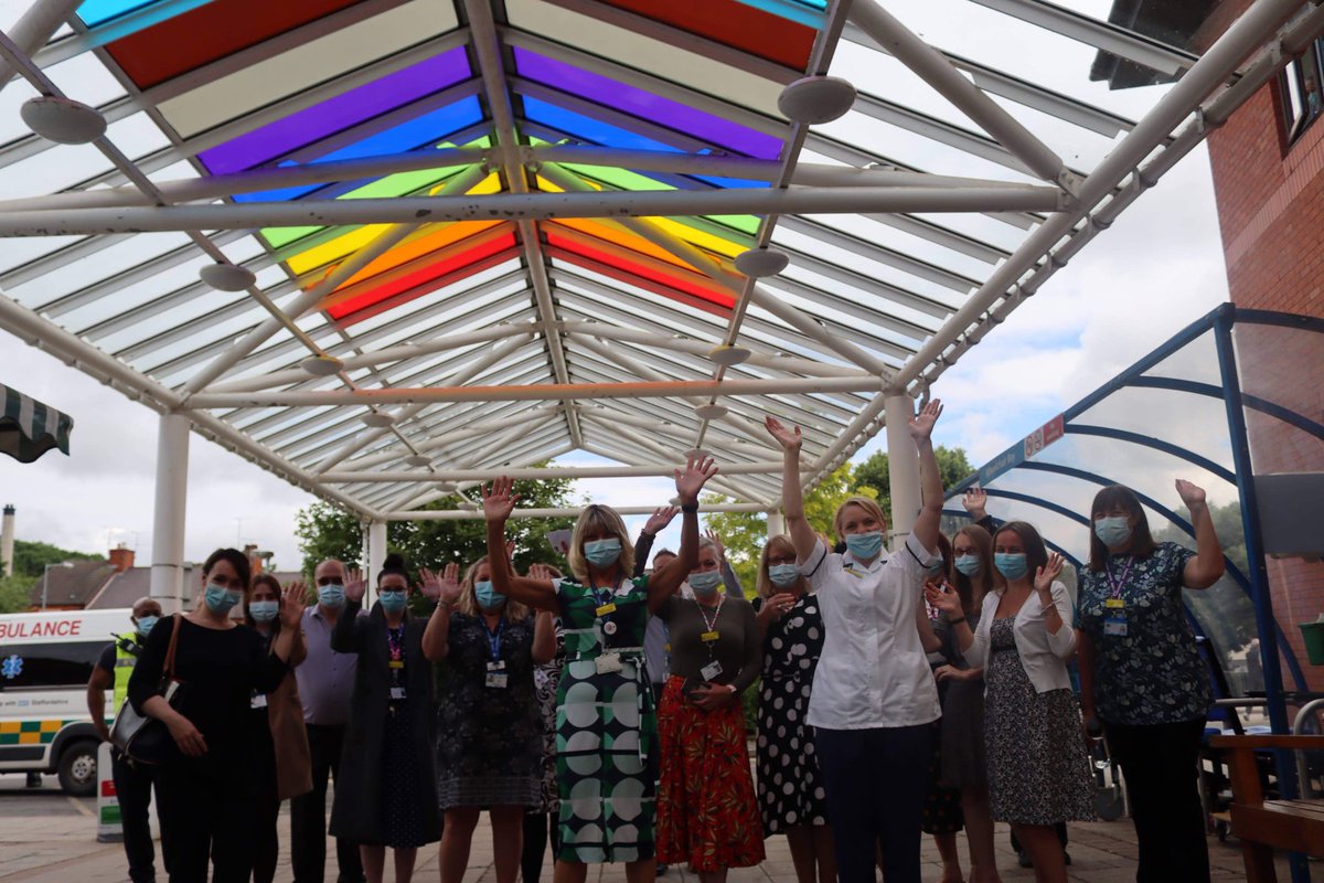 What a crazy day for @LgbtqUhdb and @UHDBTrust. #HappyBirthdayNHS celebrations. Opening of the New Florence Nightingale and then the opening of UHDBs Rainbow Roof and Road. #inclusivityforall #LGBTQIA #TeamUHDB