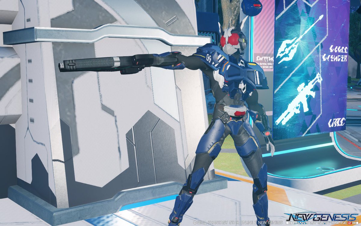 PSO2NGS #ナナカードの工房 #PSO2再現 仮面ライダーG3Xっぽく。