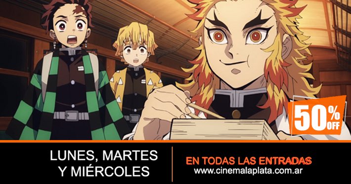 🙌🏻🎟 LUNES, MARTES y MIÉRCOLES te esperamos en Cinema La Plata con todas las ENTRADAS a MITAD DE PRECIO 🎟🙌🏻 Elegí tu película en cinemalaplata.com.ar!

▪️Precios válidos para compras online y en boletería