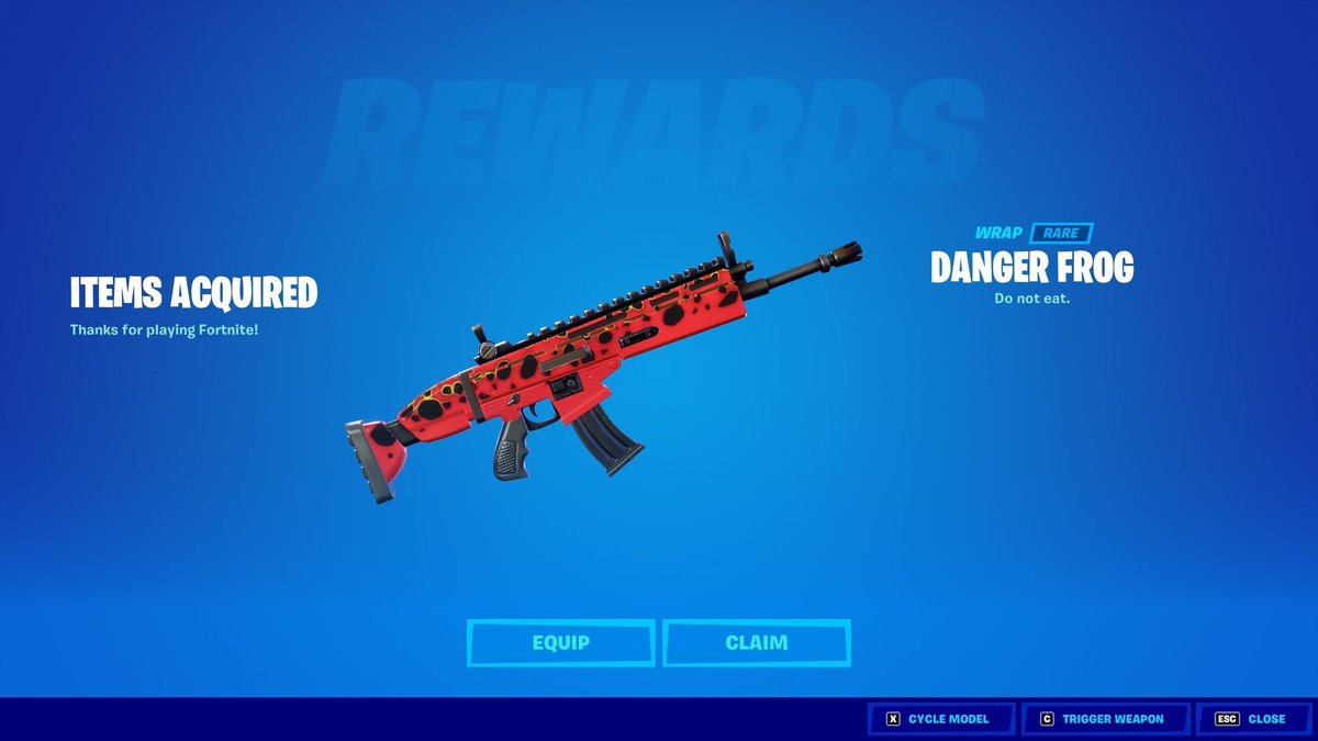Silverxsx's tweet photo. I'll give the Danger Frog Wrap to someone who:

• Follows Myself, @Vbaqsttv &amp; @Voxiliti1 
• Retweets this Tweet

Ends in 35 Minutes, GL! https://t.co/qLItFURJ0g