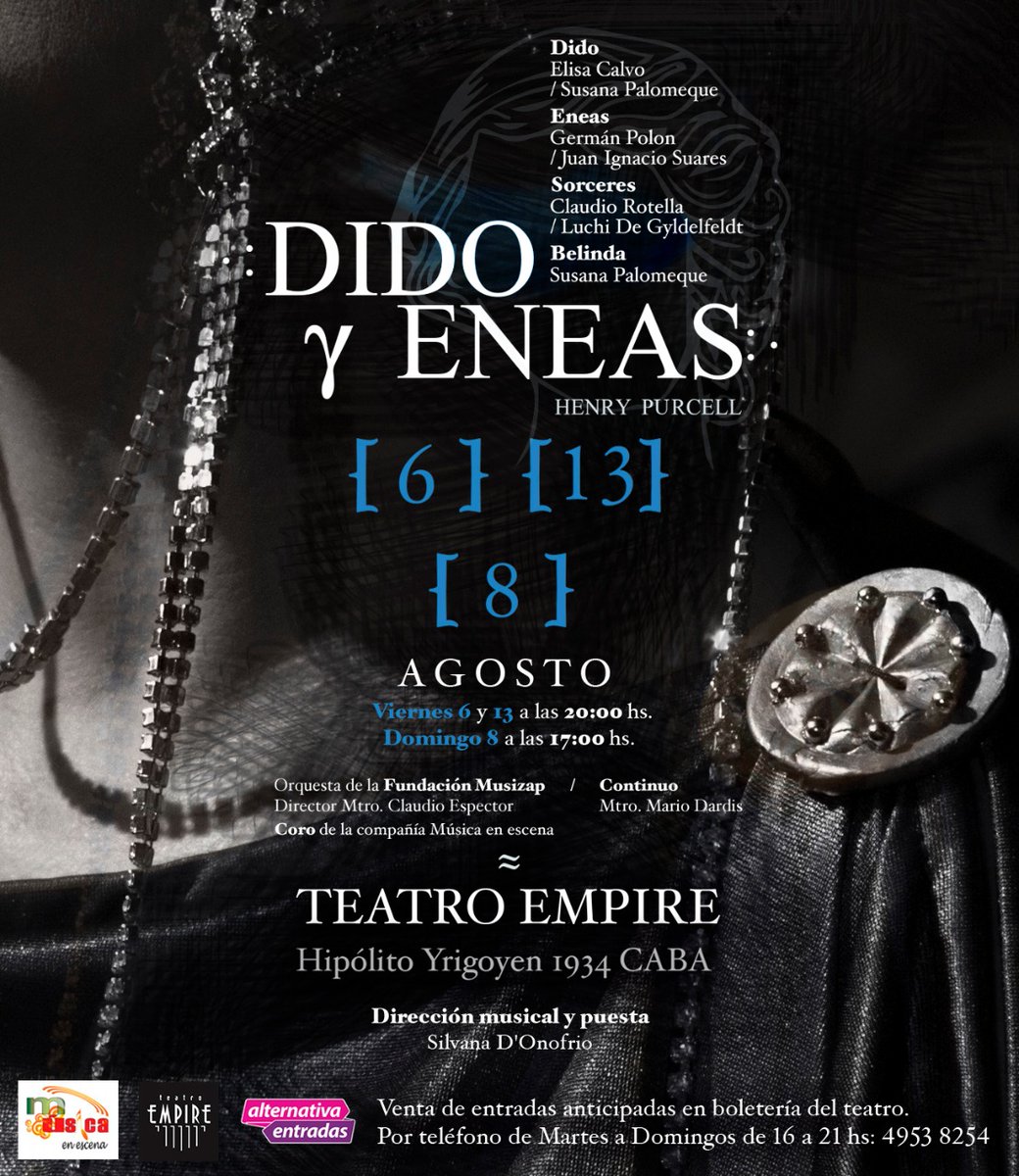 Vuelve #didoyeneas el 6 de agosto en <a href="/TEATROEMPIREok/">TEATRO EMPIRE</a> 
<a href="/MasPrensaOK/">Más Prensa</a>