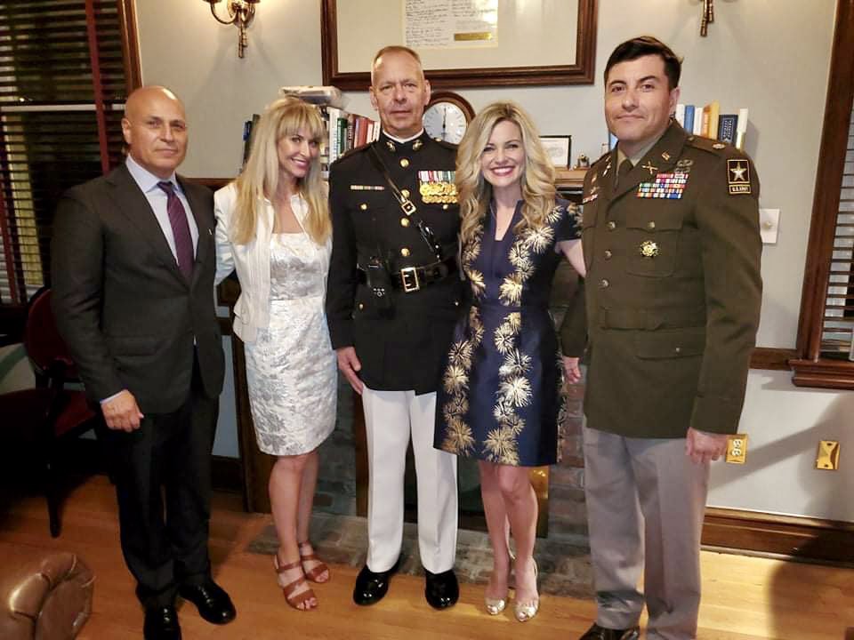 JessicaFWhaley's tweet photo. I was honored to attend the Evening Parade at Marine Barracks Washington. I can’t think of a better way to observe our Nation’s Independence Day weekend than in the company of our outstanding Marines and Sailors supporting the Oldest Post of the Corps! #8thandI https://t.co/cs8PVs3P8o