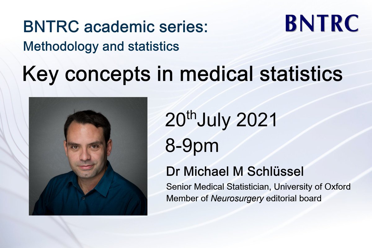BNTRC (@bntrc) on Twitter photo 👋🏽 Join our academic session on key concepts in medical statistics with <a href="/m_schlussel/">Michael Schlussel</a>, senior medical statistician <a href="/CSMOxford/">Centre for Statistics in Medicine Oxford</a> <a href="/EQUATORNetwork/">EQUATOR Network</a>. We'll be asking big ❓s about statistics based on BNTRC projects. All are welcome. Sign up ➡️ tinyurl.com/bntrc-academic… <a href="/The_SBNS/">SBNS</a> <a href="/e1v1m1/">BNTA</a> 👋🏽 Join our academic session on key concepts in medical statistics with <a href="/m_schlussel/">Michael Schlussel</a>, senior medical statistician <a href="/CSMOxford/">Centre for Statistics in Medicine Oxford</a> <a href="/EQUATORNetwork/">EQUATOR Network</a>. We'll be asking big ❓s about statistics based on BNTRC projects. All are welcome. Sign up ➡️ tinyurl.com/bntrc-academic… <a href="/The_SBNS/">SBNS</a> <a href="/e1v1m1/">BNTA</a>