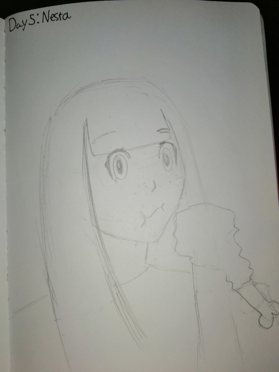 Day 5 is Nesta, she said she was hungry for chicken, so inspiration wasn't hard to find.
It's black and white for now but I'll color it tomorrow. 
#Rubensartmonth 

I'm actually on time today, let's do that again tomorrow.