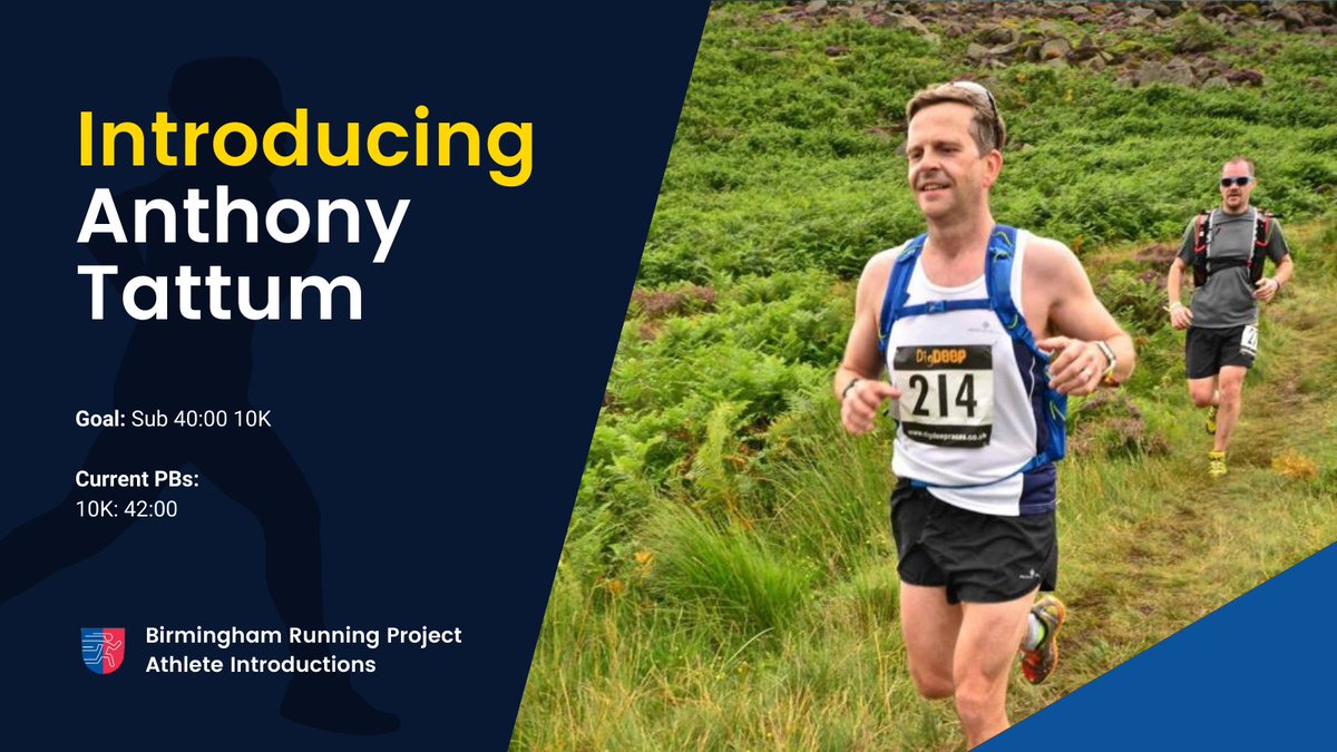 bhamrunproject's tweet image. Athlete Introductions | Anthony Tattum (@anthonytattum)

Looking to smash his 10K PB this autumn at the @Great_Run Birmingham, Anthony joined #TeamBRP as he loves the idea of a personalised training programme designed by a top-tier sports scientist and expert running coaches.