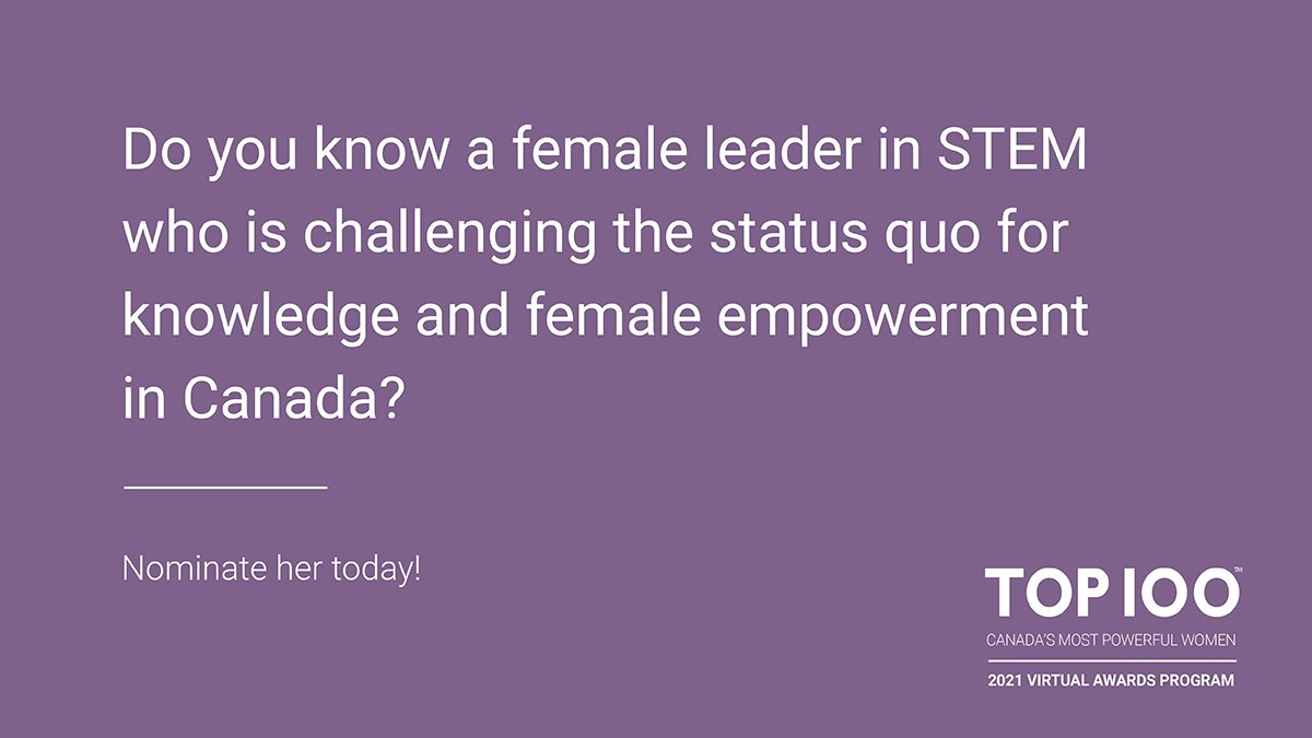 WXN's tweet photo. NOMINATIONS CLOSE ON JULY 12! Visit https://t.co/KzsOgAQ7NX for more information &amp; submit your nomination for the @Manulife Science and Technology award category at https://t.co/AO8ArDa5Rz.

#StandInRAWCourage #Top100 #WXNTop100 #CMPWTop100 #WomenInSTEM #STEM #WXN #Manulife https://t.co/MtoLaNFSa2