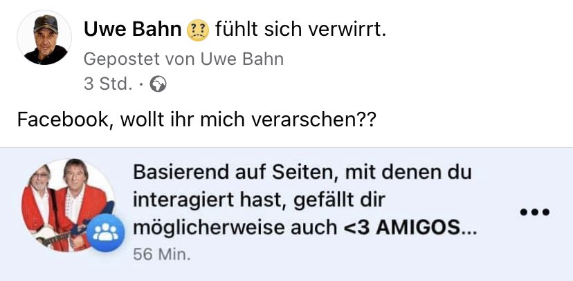 Weiß jemand von euch, was der Facebook Algorithmus beruflich macht?
#verfolgung #erniedrigung #mobbing #pranger #spielmannszug