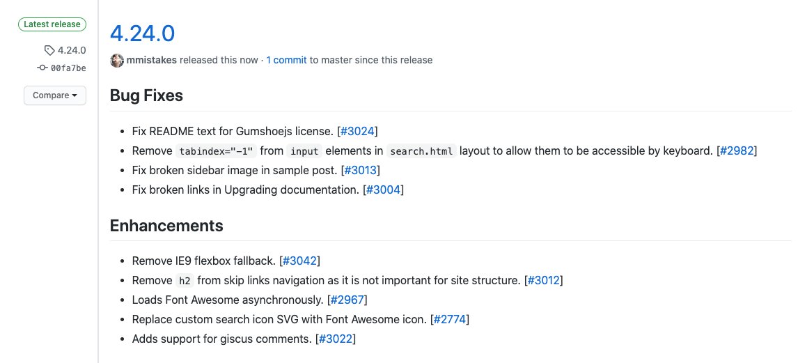 mmistakes's tweet image. Rocket Released Minimal Mistakes 4.23.0 theme for #JekyllRB.
github.com/mmistakes/mini…