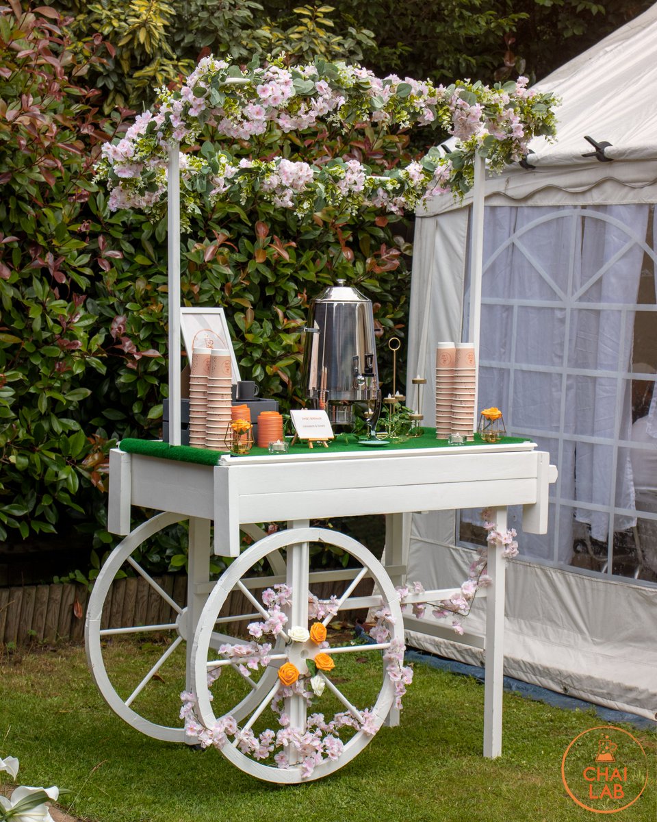 ChaiLabUK's tweet photo. Wedding season is here!

Book our bespoke Chai Cart for any occasion because you can't go wrong with a cup of chai ☕

Get in touch now to book our Chai Cart

@ChaiLabUK 
📷@abidmphotography https://t.co/QFywwrJC2T