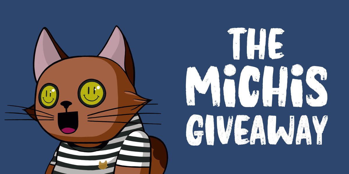 🌈🌈 THE MICHIS - 2 DAYS GIVEAWAY 🌈🌈

Thanks for all your support! I have decided to do my first #giveaway today! Michi Cat #23

To enter:
- Follow
- Tag 3 friend 
- Retweet / Like

Winner will be announced on Wednesday 1pm UK Time

#NFT #NFTart #NFTCommunity #TheMichis #cats