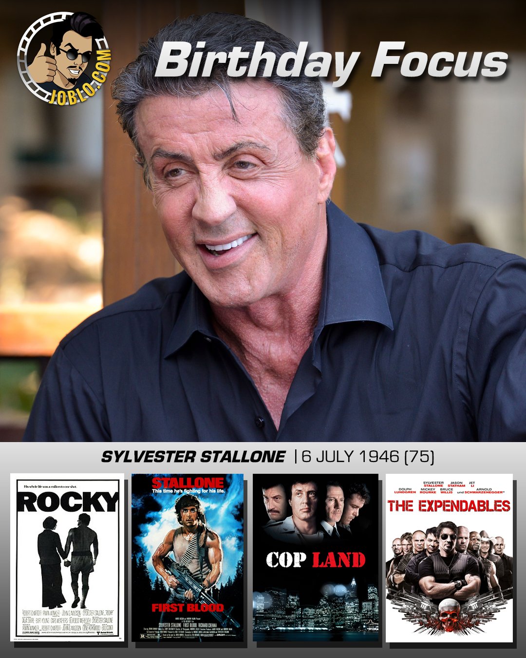 Wishing the incredible Sylvester Stallone a very happy 75th birthday! 