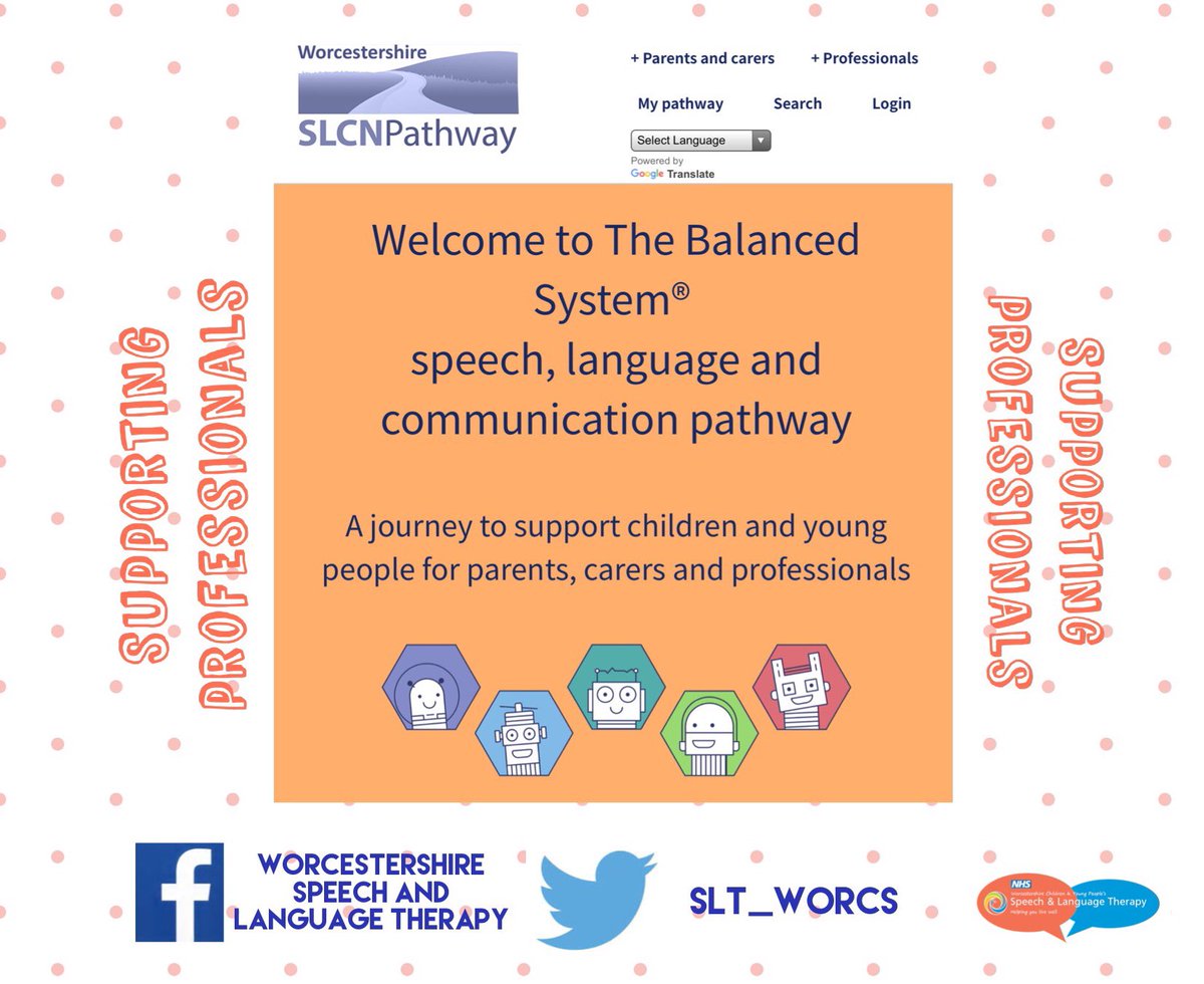 SLT Worcestershire (@slt_worcs) on Twitter photo This week itβs all about supporting professionals - have you visited our new Pathway yet? π¬π§π»π§π½π¦πΌπ¬ #identification #intervention #workforce #environment
pathway.thebalancedsystem.org/home#ages
<a href="/sar_smith/">Sarah Smith SLT</a> @MegD121 <a href="/vixthespeechie/">Vicki Dawson</a> <a href="/fionatotney/">fiona totney</a> <a href="/Pow1Ros/">RosPow1</a> <a href="/HMcCone_SLT/">Hannah McCone</a> <a href="/dharford79/">Dave Harford</a> ππΌππ This week itβs all about supporting professionals - have you visited our new Pathway yet? π¬π§π»π§π½π¦πΌπ¬ #identification #intervention #workforce #environment
pathway.thebalancedsystem.org/home#ages
<a href="/sar_smith/">Sarah Smith SLT</a> @MegD121 <a href="/vixthespeechie/">Vicki Dawson</a> <a href="/fionatotney/">fiona totney</a> <a href="/Pow1Ros/">RosPow1</a> <a href="/HMcCone_SLT/">Hannah McCone</a> <a href="/dharford79/">Dave Harford</a> ππΌππ