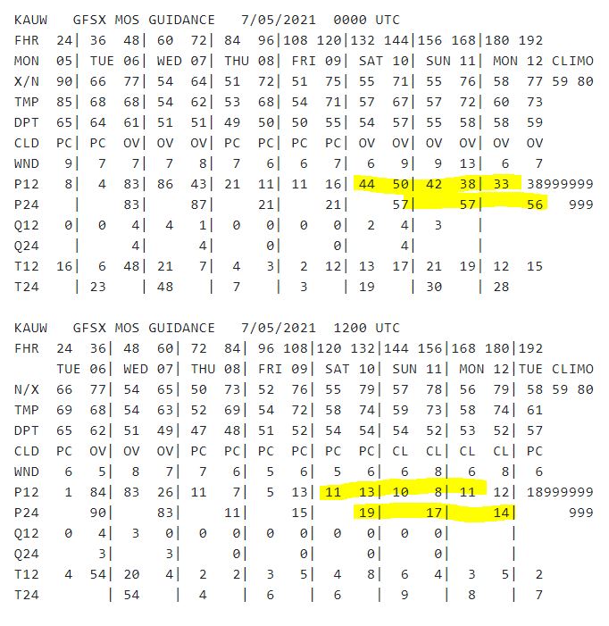 Chad_WSAW's tweet image. #ForecastingFun - When I see a model do a #flipflop on a forecast, that tells me either
1- The model has ingested &quot;bad&quot; data
2- The forecast changed A LOT due to some &quot;thing&quot;
The &quot;thing&quot; could be #TropicalStorm #Elsa
Needless to say, it may not be as #soggytastic later this week.