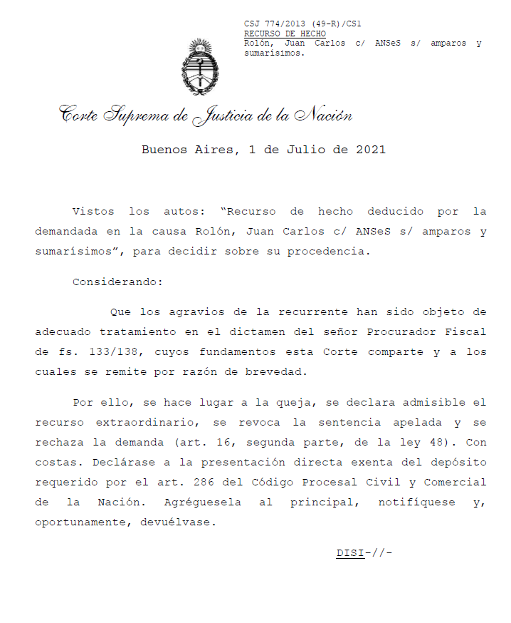 _betoalonso's tweet photo. .@CPM
@cecimlaplata
@laurentinaalons
@jerogi
La Corte Suprema, con disidencia de Rosenkrantz,  suspendio la pensión honorífica de Malvinas al represor de la ESMA Juan Carlos Rolón. Es en sintonía con lo  dictaminado por el procurador fiscal Víctor Abramovich. https://t.co/0eo477dAnw