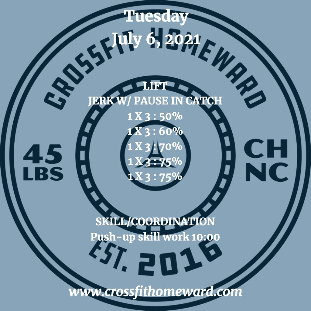 CFHomeward's tweet photo. #CrossFit #DailyWorkout #WOD #CFH #CFHomies #Community #ChapelHill #UPlaceNC https://t.co/tY0EIoNsZj