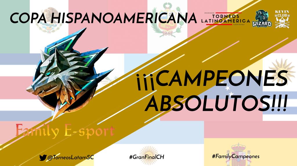 🟡FAMILY ESPORTS CAMPEÓN🔵
🟡FAMILY ESPORTS CAMPEÓN🔵
🟡FAMILY ESPORTS CAMPEÓN🔵

Tras 13 intensos partidos, al fin la @FamilyESports2 se corona CAMPEÓN ABSOLUTO DE LA #CupHispana al vencer con un contundente 3-0 a Team FaMz. El titulo se queda en México 🇲🇽🥇

#FamilyCampeones