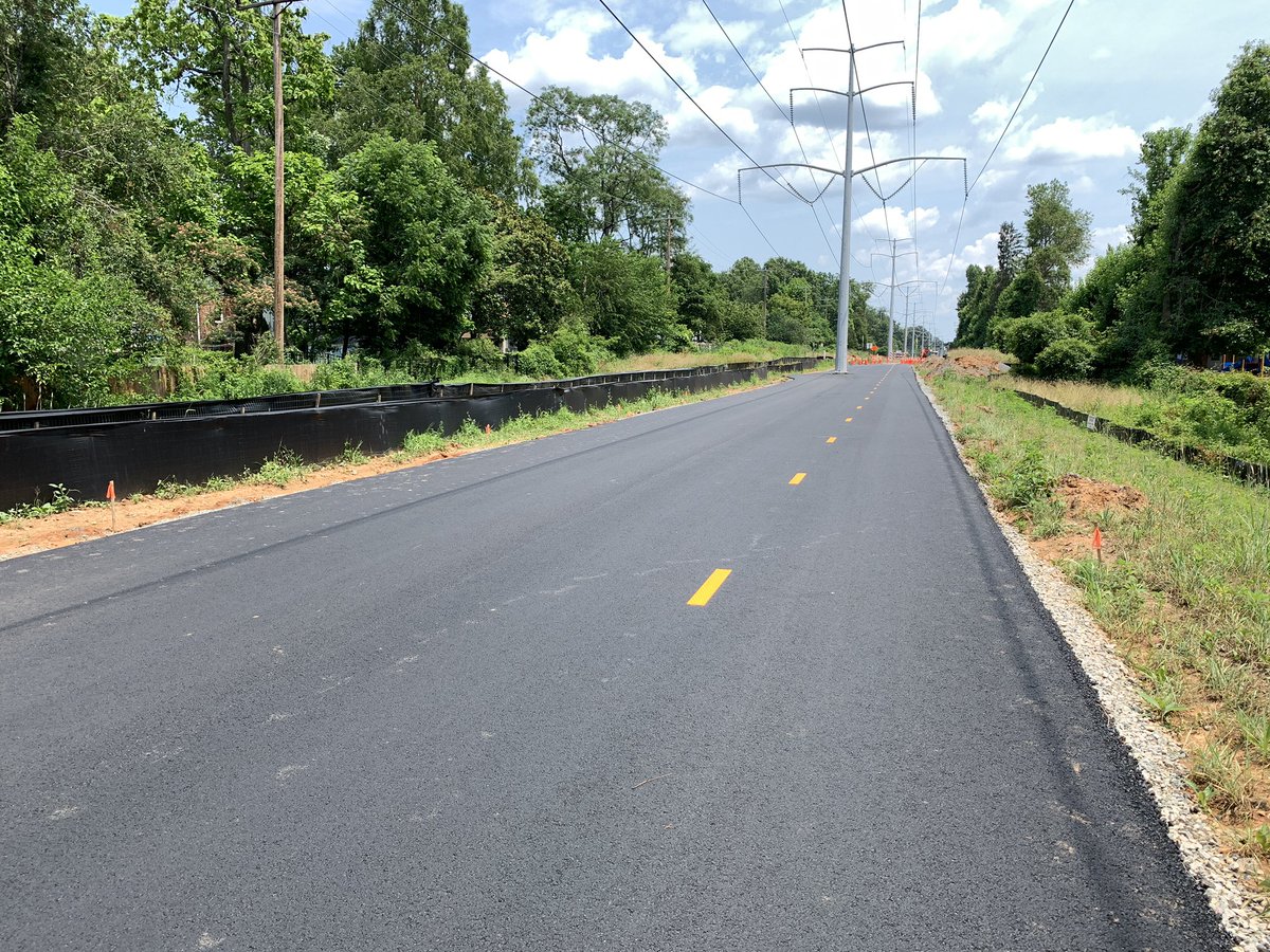 New section of the W&OD in Falls Church is very wide and smooth!!! #bikedc #bikeva