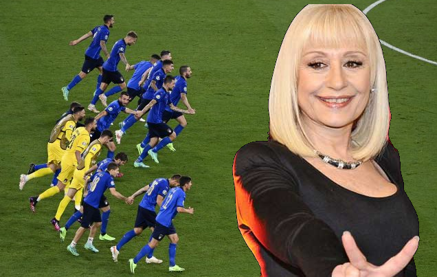 CaterinaPerilli's tweet photo. Domani milioni di #Italiani guarderanno la #partita.
Chissà se i giocatori porteranno la fascia nera in simbolo di lutto per un personaggio così importante per la maggior parte di noi.

#RaffaellàCarrà Cuore spezzato
#RIP #LuttoNazionale 
#Europei #Italia https://t.co/kwia1trYJX