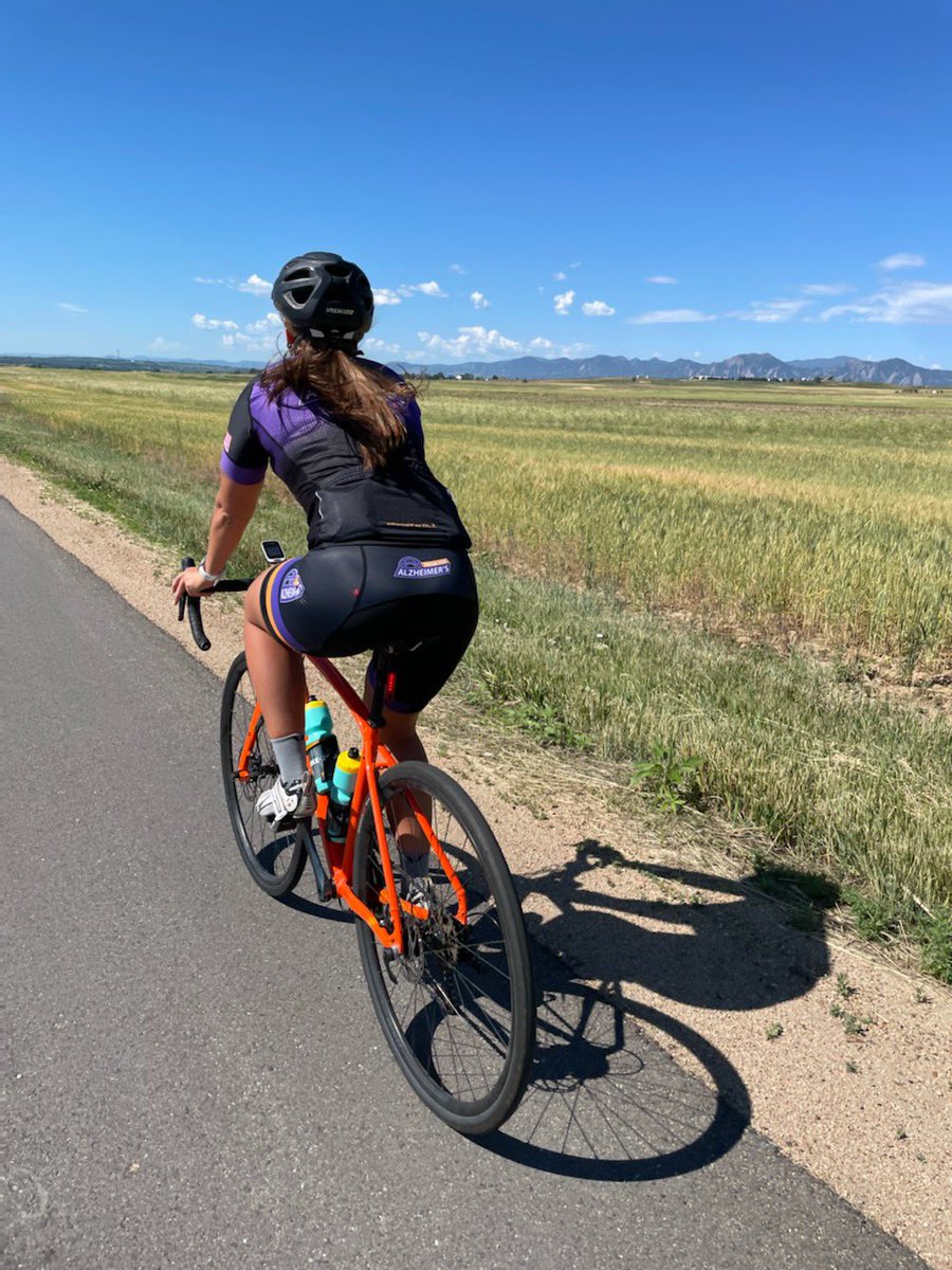 pedalforalz's tweet photo. Training miles for Ambassador Anna Mitchell in Boulder, CO #cycling #pedalforalz https://t.co/VRC3LHqtS4