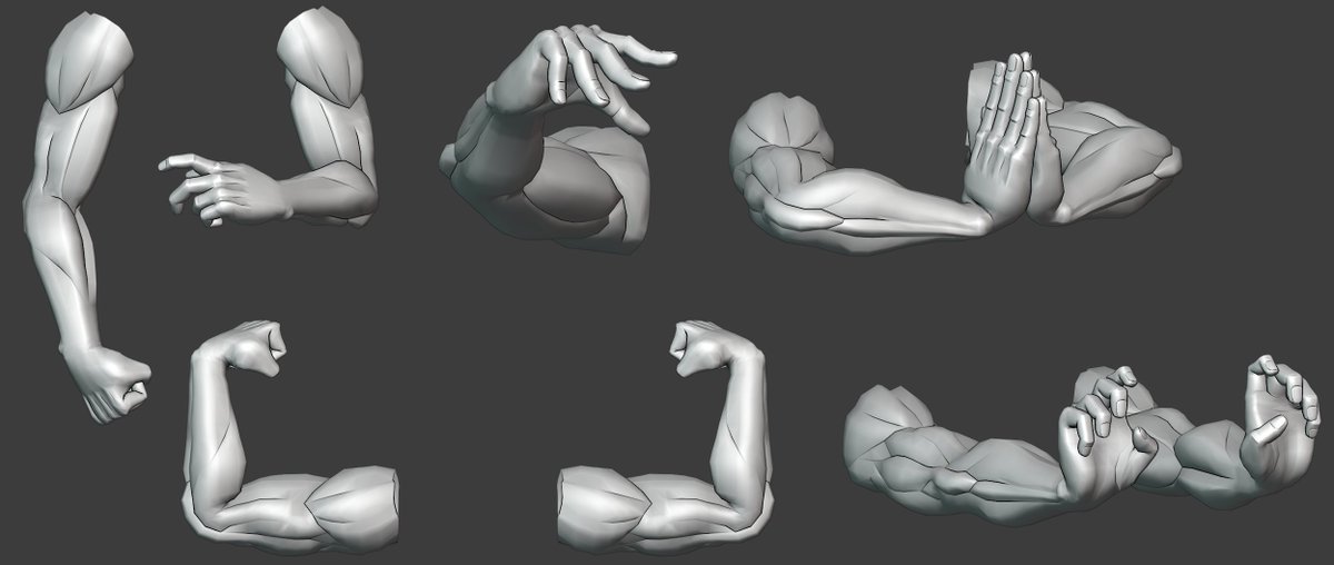 DallienceRNG's tweet photo. Completed the Base Mesh arms (minus extra drawn textures)
#bnpr #b3d #anatomy https://t.co/KdE775U43n