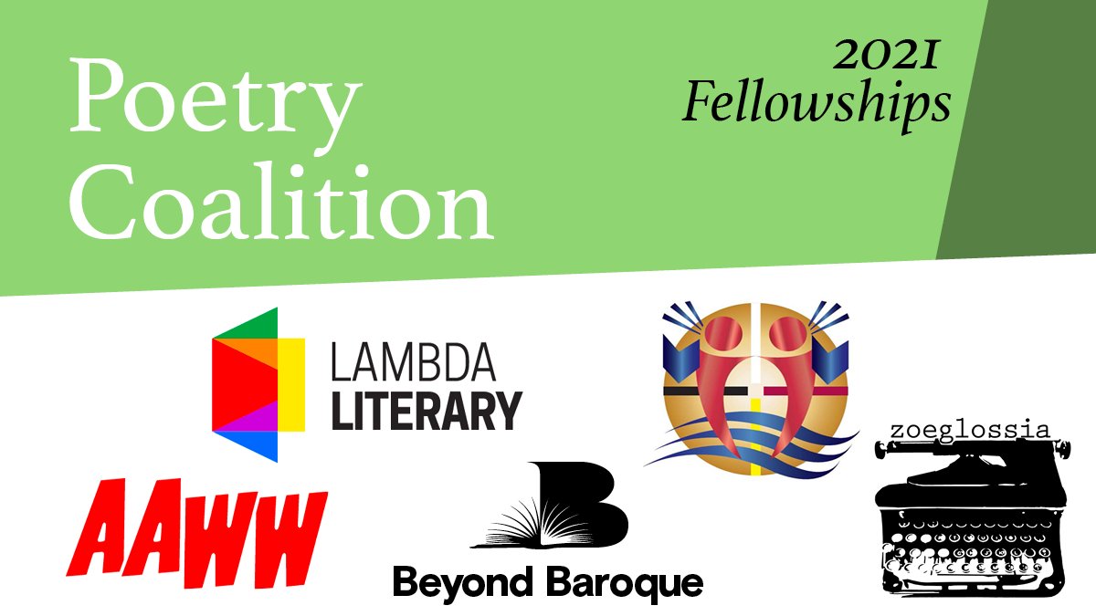 The deadline for the 2021-2022 Poetry Coalition Fellowships is tomorrow, July 6. Apply for a paid, part-time fellowship position <a href="/aaww/">aaww-nyc.bsky.social</a>, <a href="/BBLitArts/">Beyond Baroque Literary Arts Center</a>, Indigenous Nations Poets, <a href="/LambdaLiterary/">Lambda Literary is on Bluesky</a> &amp; <a href="/zoeglossia/">Zoeglossia</a>. To find out more, visit: poets.org/poetry-coaliti….